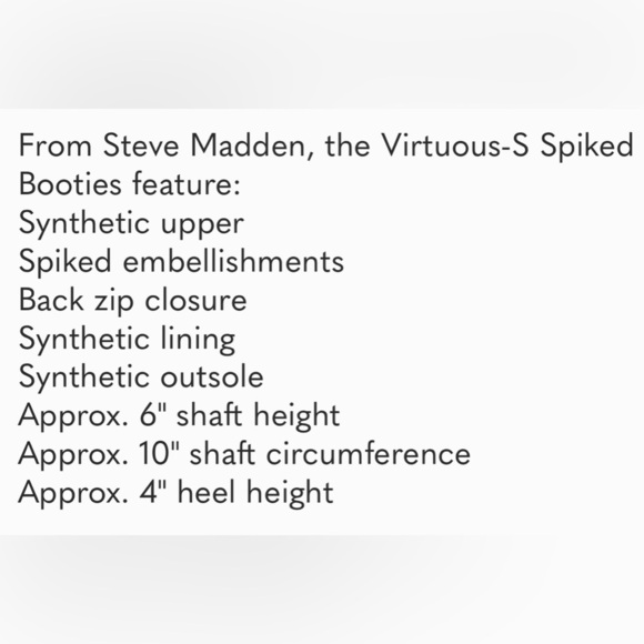 Steve Madden
Virtuous-S Spiked Embellished Stiletto Booties - Picture 7 of 7